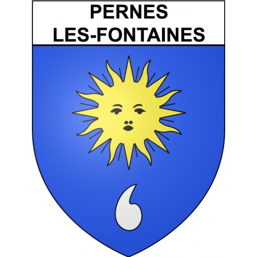 Pernes-les-Fontaines 84 ville Stickers blason autocollant adhésif