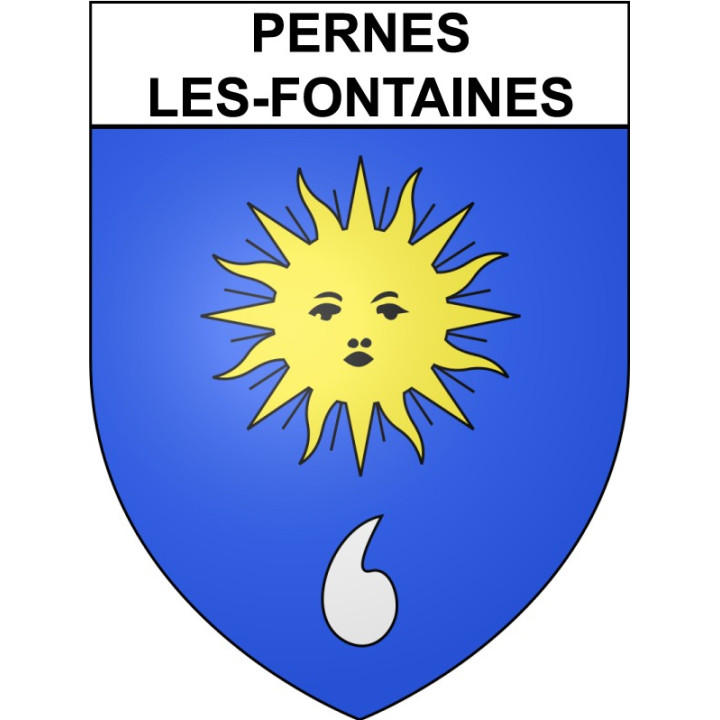 Pernes-les-Fontaines 84 ville Stickers blason autocollant adhésif