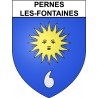 Pegatinas escudo de armas de Annecy adhesivo de la etiqueta engomada