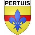 Pertuis 84 ville Stickers blason autocollant adhésif