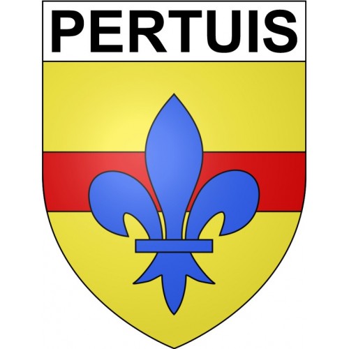 Pertuis 84 ville Stickers blason autocollant adhésif