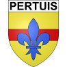 Pegatinas escudo de armas de Annecy adhesivo de la etiqueta engomada