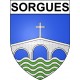 Pegatinas escudo de armas de Annecy adhesivo de la etiqueta engomada