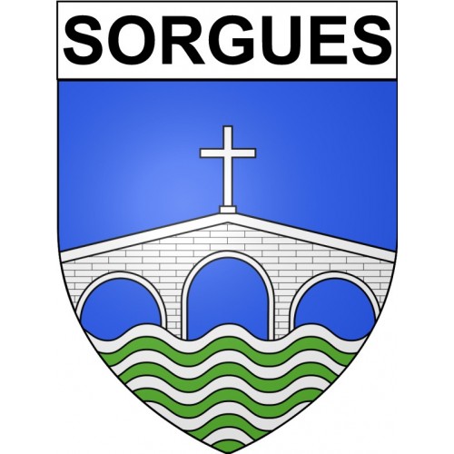 Pegatinas escudo de armas de Annecy adhesivo de la etiqueta engomada