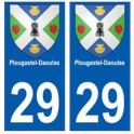 29  Plougastel-Daoulas blason autocollant plaque stickers ville