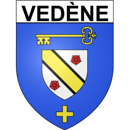 Vedène 84 ville Stickers blason autocollant adhésif