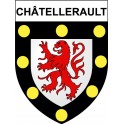 Châtellerault 86 ville Stickers blason autocollant adhésif