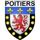 Poitiers 86 ville Stickers blason autocollant adhésif