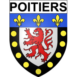 Poitiers 86 ville Stickers blason autocollant adhésif