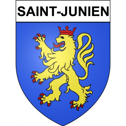 Saint-Junien 87 ville Stickers blason autocollant adhésif