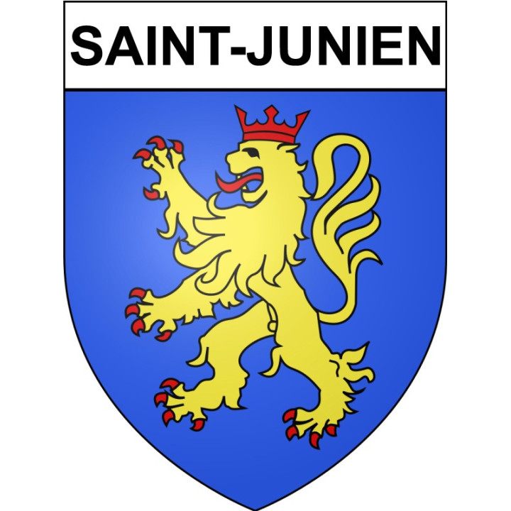 Saint-Junien 87 ville Stickers blason autocollant adhésif