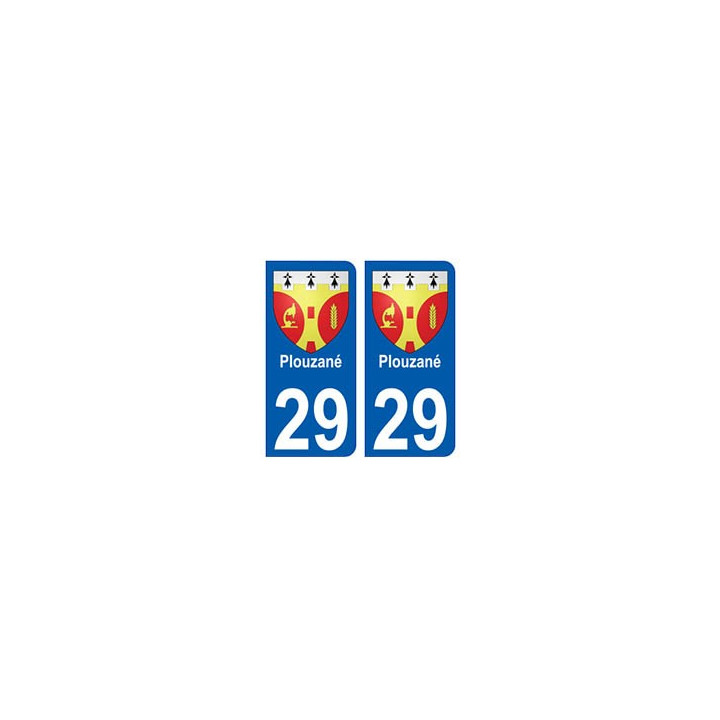 29 Plouzané blason autocollant plaque stickers ville