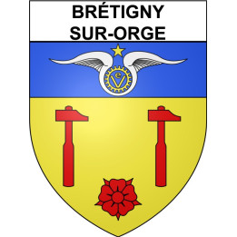 Brétigny-sur-Orge 91 ville Stickers blason autocollant adhésif