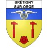 Brétigny-sur-Orge 91 ville Stickers blason autocollant adhésif