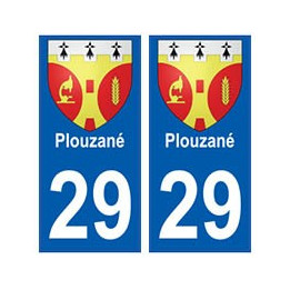 29 Plouzané blason autocollant plaque stickers ville