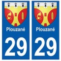 29 Plouzané blason autocollant plaque stickers ville