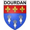 Dourdan 91 ville Stickers blason autocollant adhésif