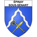 Pegatinas escudo de armas de Annecy adhesivo de la etiqueta engomada