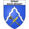 Pegatinas escudo de armas de Annecy adhesivo de la etiqueta engomada