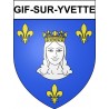 Gif-sur-Yvette 91 ville Stickers blason autocollant adhésif