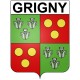 Grigny 91 ville Stickers blason autocollant adhésif