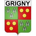 Grigny 91 ville Stickers blason autocollant adhésif