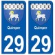 29 Quimper blason autocollant plaque stickers ville