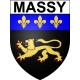 Pegatinas escudo de armas de Annecy adhesivo de la etiqueta engomada