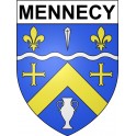 Mennecy 91 ville Stickers blason autocollant adhésif