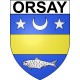 Orsay 91 ville Stickers blason autocollant adhésif