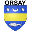 Orsay 91 ville Stickers blason autocollant adhésif