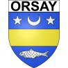 Orsay 91 ville Stickers blason autocollant adhésif