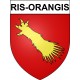 Pegatinas escudo de armas de Ris-Orangis adhesivo de la etiqueta engomada