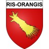 Ris-Orangis Sticker wappen, gelsenkirchen, augsburg, klebender aufkleber