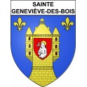 Pegatinas escudo de armas de Sainte-Geneviève-des-Bois adhesivo de la etiqueta engomada