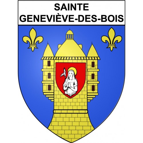 Sainte-Geneviève-des-Bois 91 ville Stickers blason autocollant adhésif