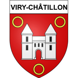 Viry-Châtillon 91 ville Stickers blason autocollant adhésif
