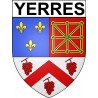 Yerres 91 ville Stickers blason autocollant adhésif