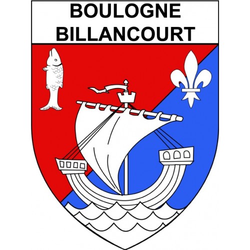 Boulogne-Billancourt 92 ville Stickers blason autocollant adhésif