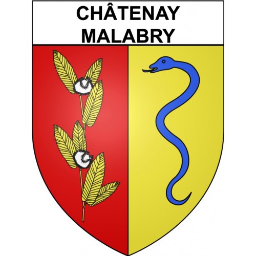 Châtenay-Malabry 92 ville Stickers blason autocollant adhésif