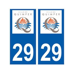 29 Quimper logo autocollant plaque stickers ville