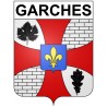 Garches 92 ville Stickers blason autocollant adhésif