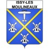 Issy-les-Moulineaux 92 ville Stickers blason autocollant adhésif