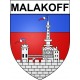 Malakoff 92 ville Stickers blason autocollant adhésif
