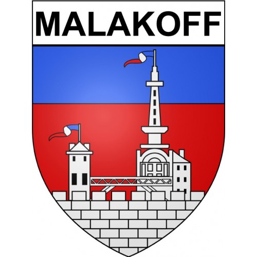 Malakoff 92 ville Stickers blason autocollant adhésif