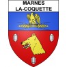 Marnes-la-Coquette 92 ville Stickers blason autocollant adhésif