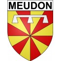 Pegatinas escudo de armas de Meudon adhesivo de la etiqueta engomada