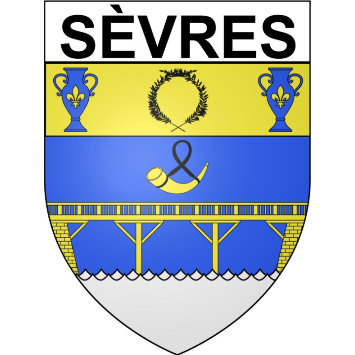 Sèvres 92 ville Stickers blason autocollant adhésif