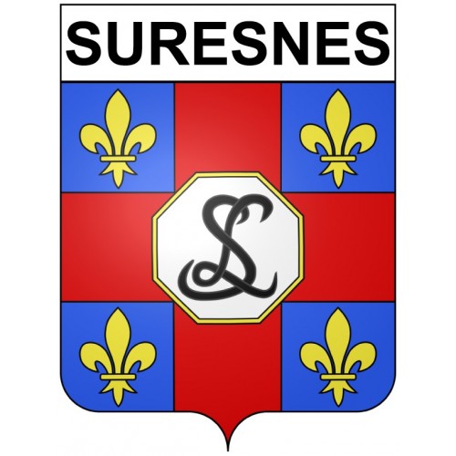 Pegatinas escudo de armas de Annecy adhesivo de la etiqueta engomada