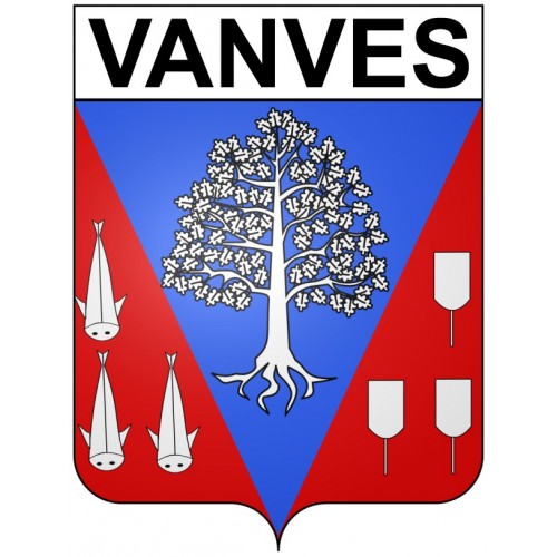 Vanves 92 ville Stickers blason autocollant adhésif